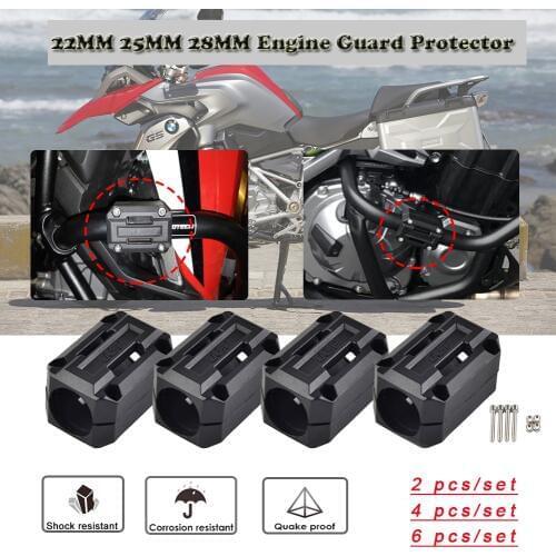 Motorcycle 25mm Engine Guard Bumper Block Protector Crash Bar for BMW R1200GS LC ADV HONDA CRF1000L Kawasaki Versys 650 KTM 1290