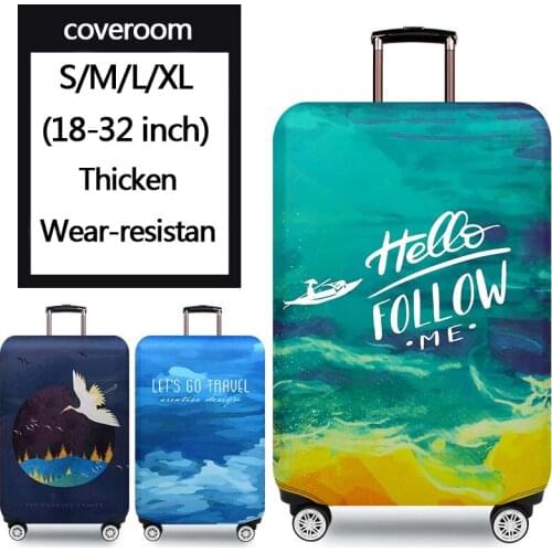 Luggage protective cover trolley case cover travel dust-proof elastic cover bag 18-32 inch thick wear-resistant durable