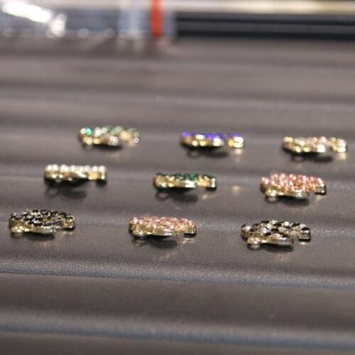 10pcs High-end golden Pendant classic diamond clothing accessories wedding DIY jewelry sewing jewelry on a fur coat button