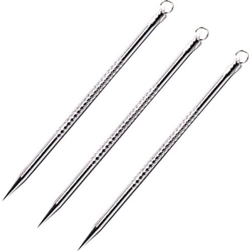 1pcs Silver Blackhead Comedone Acne Blemish Extractor Remover Cosmetic Tool Stainless Needles Remove Tool