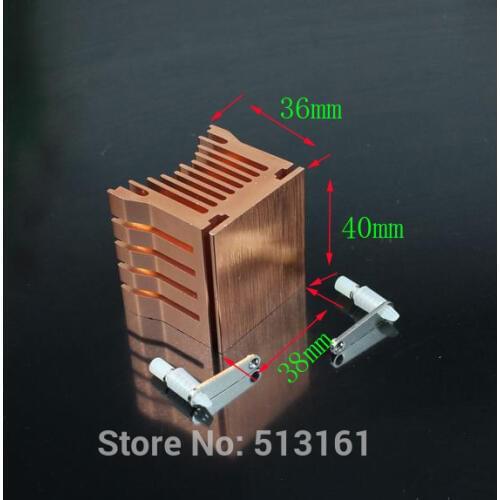 100 Pieces/Lot Cooling Heat sinks Aluminum Cooler Heatsink DIY Northbridge Golden