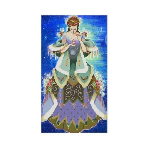 25-MD-54 with draw fabric cross-stitch cloth with beaded metal thread cross-stitch kit styles cross stitch kit