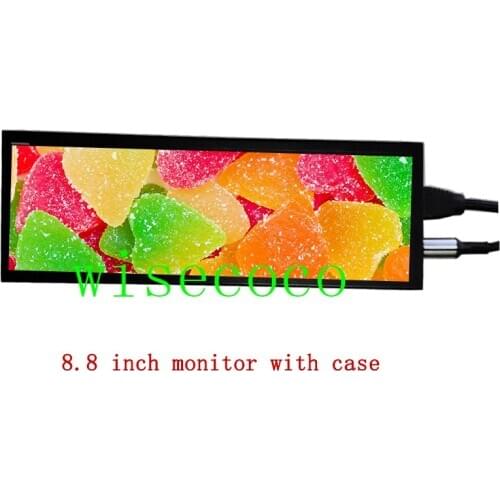 8.8 inch 1920*480 HSD088IPW1 Capactive touch Long Strip Monitor Case Sub Display Case Second Aida64 Display CPU GPU