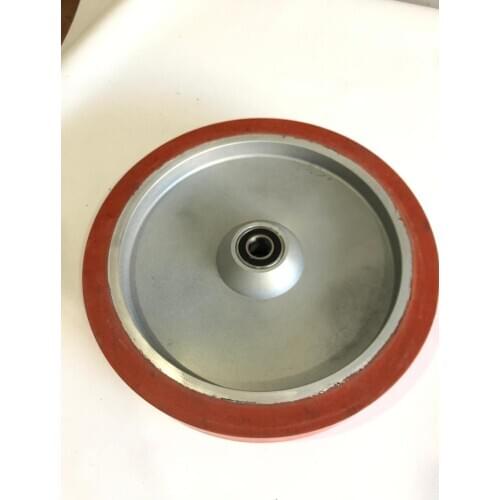 TR MAKER 12" Contact Wheel, 2x72 knife grinder Red color