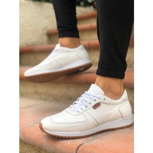 BA0002 Laced Sneakers White Men 'S Casual Sports Shoes