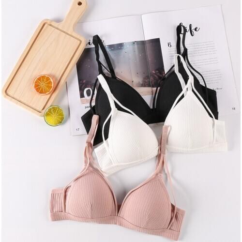 Fashion Women Sexy Bras Push Up Lingerie Cotton Seamless Bra Bralette Wireless Brassiere Female Underwear Intimates Solid