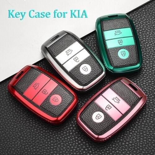 Car Key Case Cover For Kia Rio KX3 KX5 K3S Ceed Cerato Optima K5 Sportage Sorento 3 button Remote Key Chain Full Shell FOB