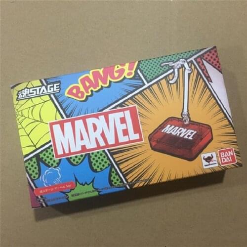 Marvel The Avenger 4 Iron Man Captain American Spider Man Doll Platform Action Figures Model Base Support Home Deco Kids Gift