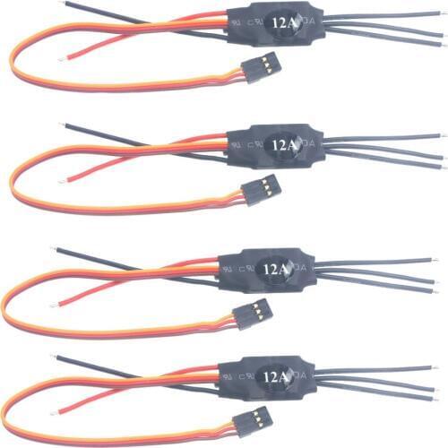 F10821-4 4 pcs/lot Simonk 12A 2-3s Brushless ESC Speed Controller for FPV KK 260 RC Quadcopter 4-Axle Aircraft Frame