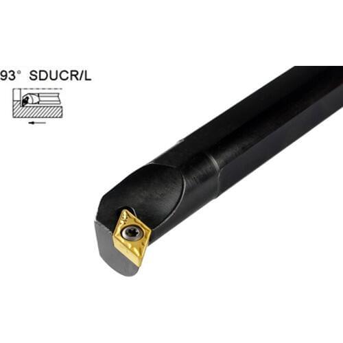 93degree S08K/S10K/S12M/S14N/S16Q-SDUCR07/SDUCL07 Internal Turning tool Arbor CNC Lathe Cutter Tool Clamped Steel Toolholder