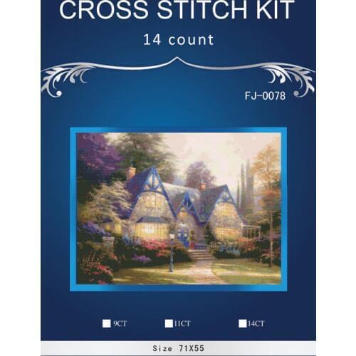 Beautiful Cabin 02,chinese Stitch DIY 14CT similar DMC Cross Stitch,Sets For Embroidery Kits Counted Cross-Stitching 2th