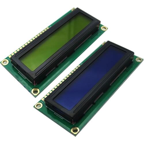 LCD1602 1602 module Blue Green screen 16x2 Character LCD Display Module HD44780 Controller blue black light with Yellow Green