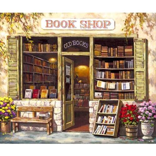 40x50cm Paint By Numbers DIY Painting By Numbers On Canvas Diy Frame Digital Painting Book Lodge Home Decor