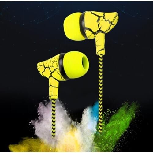 Наушники для смартфона 3.5mm Super Bass Wired Earphone Crack Sports Eudbuds Stereo In-ear Earpieces for Samsung Xiaomi Huawei