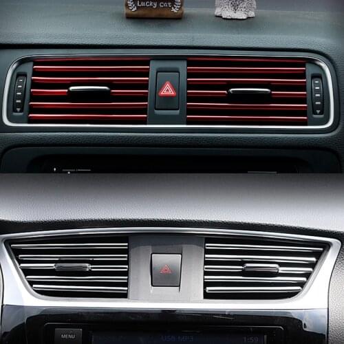 New car styling car air vent grille decoration strip for Mercedes-Benz A B C E S G M ML GLK CL CLK CLS E GL R SL SLK SLS-class