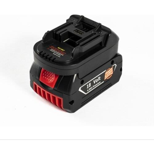 New Battery Adapter Converter USB BS18MT For Bosch 18V BAT619G/620 Batteries Convert To For Makita 18V BL 1860 Lithium Battery