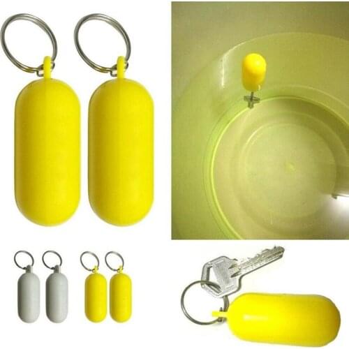 New Kayak Floating Keyring Fender Buoyant Key Ring Boat Marine Keychain Yellow/White Sailing Float Canal Color E3F7
