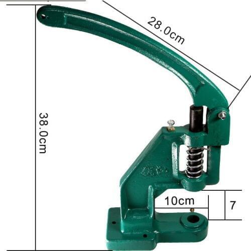 Practical Grommet Machine Eyelet Hand Press Tool Punch with 3 Dies & 900 Grommet free shipping