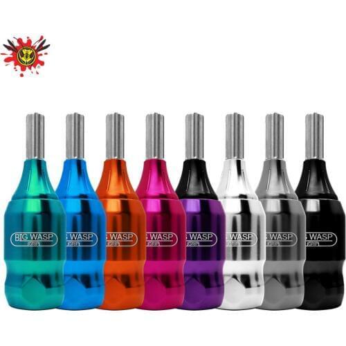 BIGWASP Aluminium Alloy Adjustable Tattoo Cartridge Grip 1" (26mm) For Tattoo Needle Cartridges & Tattoo Cartridge Machine