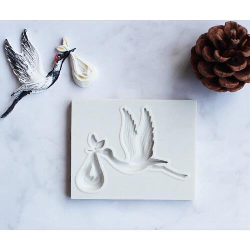 Sending bird shape mold fondant silicone decoration tool chocolate mold cake Gumpaste mold, Sugarcraft, kitchen accessories, jew