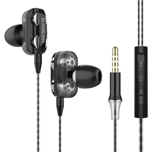A4 1.2m In-ear Sport Earphones Intelligent Recognition Wired 3.5mm Headset with Mic Plug Diameter 3.5mm with Direct Plug Type