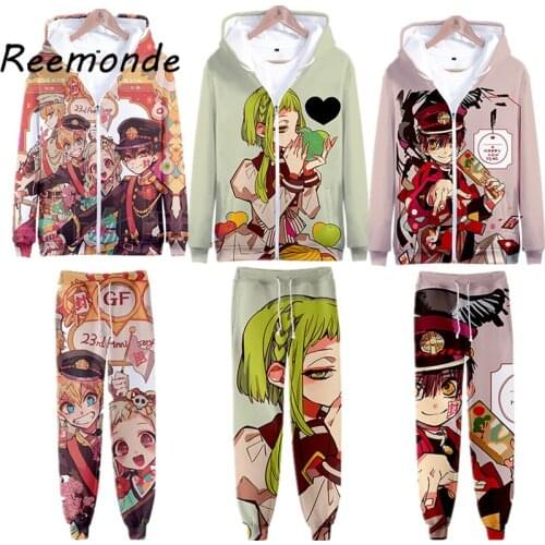Toilet-Bound Hanako-kun Hoodies Sweatshirts Nene Yashiro Coaplay Jibaku Shounen Hanako kun Hoodies Pants Sport Suit Women Men