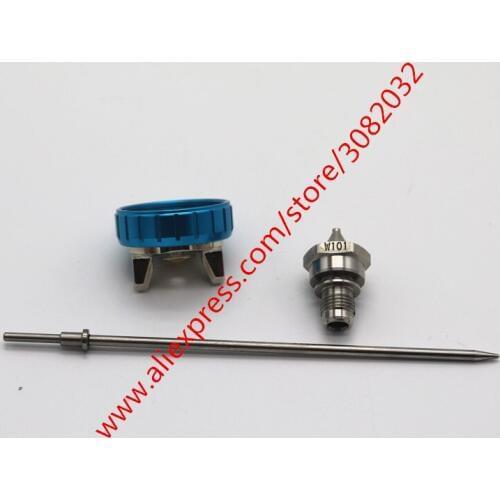 W-101 Hand Manual Spray Gun Nozzle, 1.0/1.3/1.5/1.8mm, Japan Made, Nozzle Kit , 101 Nozzle Kit FREE SHIPPING