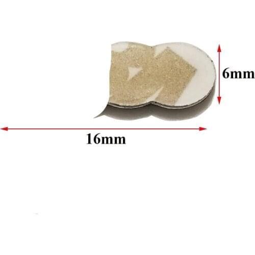 500X Replacement Car emblem insignia 16mm 16*6 mm Aluminum sticker car accessories For AUDI key LOGO