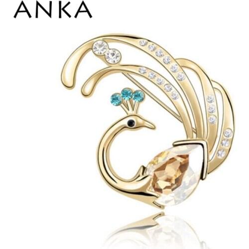 ANKA Phoenix Crystal Brooches Gift For Women Wholesale Perfect Package Perfumes Brooch Main Stone Crystals from Austria #85262
