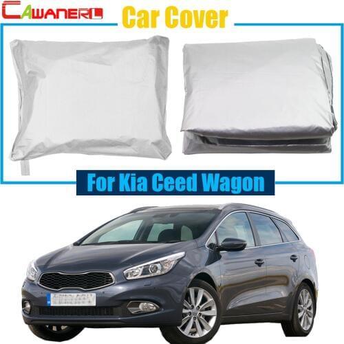 Cawanerl Outdoor Car Cover Vehicle UV Anti Snow Frost Sun Rain Resistant Protector Dustproof Cover For Kia Ceed Wagon