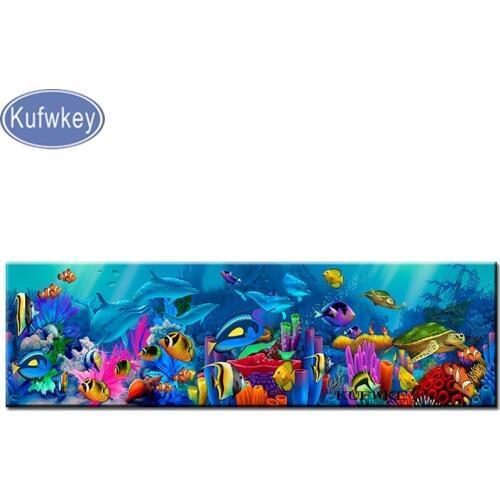 Lager size,5d diy Diamond Painting puzzle dolphin cross stitch icon fish diamond embroidery rhinestones art diamond mosaic sale