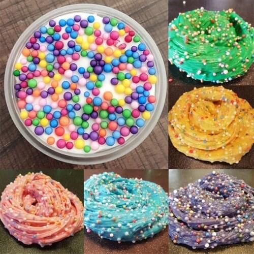 Slice Foam Ball Cloud Slime Fluffy Polymer Anti Stress Charms Cotton Mud Clay Plasticine Kids Finger Toys 60Ml Cotton Mud