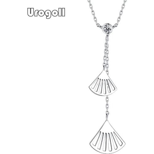 Fine Jewelry Pure 925 Sterling Silver Pendant Necklaces For Women Romantic Wedding Engagement Silver 925 Jewelry Gifts