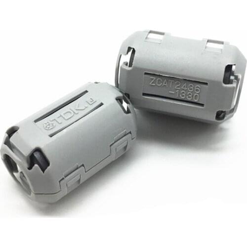 10 pcs Nickel-Zinc Buckle Filter Magnetic Ring TDK2436-1330 Signal Line Filter Anti-Interference Removable Inner Diameter 13mm