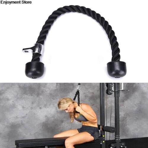 1X Tricep Rope Push Pull Down Cord For Bodybuilding Exercise Gym Workout for Home or Gym Use Fitness Exercise Body Equipment