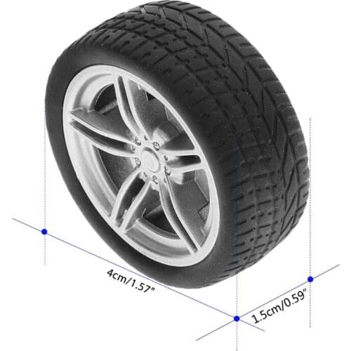 4pcs Simulation Rubber Wheel Tire Wheel Toy Model DIY RC Spare Parts
