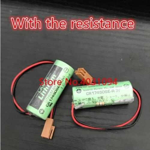 8PCS Original NEW CR17450SE-R 3V CR17450 17450 GE FANUC Replacement BATTERY A98L-0031-0012 A02B-0200 with Resistor