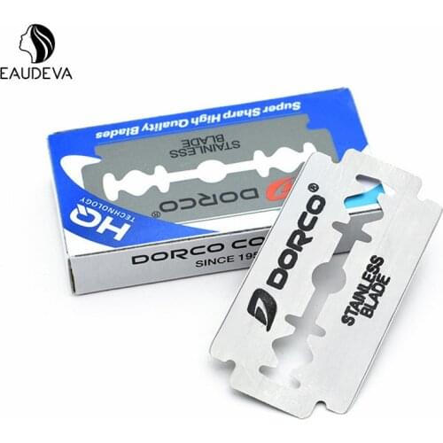 Unisex 10PCS/Box Double-sided Razor Blade Stainless Steel Razor Blades Shaving Razor Shaver Manual Razor Blade Shaving Tool