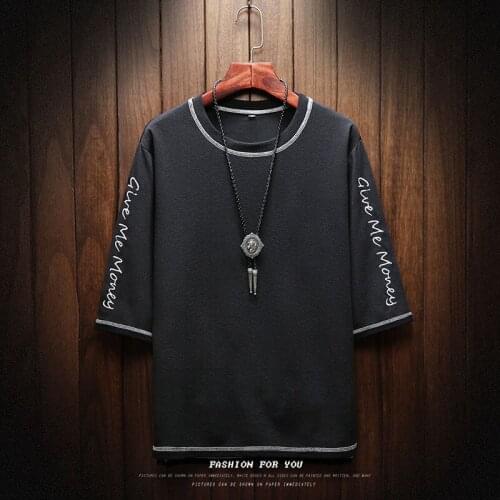 Funny Printed T Shirt Men Give Me Money Print Streetwear Tshirt Men T Shirt Hip Hop T-Shirt Men Summer 2021