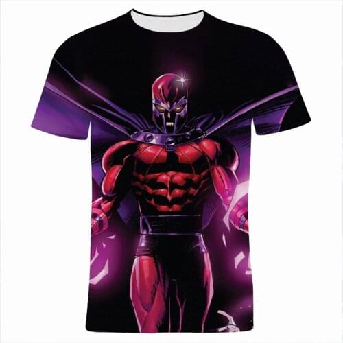 T Shirt For Men Summer Marvel Magneto 3D Printed Women Tee Shirts Fashion Streetwear Harajuku Children Clothing