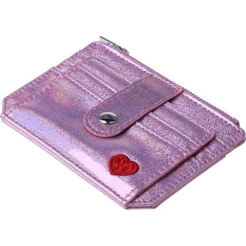 Y166 Holographic Wallet ID Money Credit Card Holder Pocket Case Business Drivers License Organizer for Women Girls