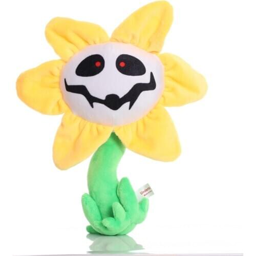 25cm Undertale Plush Toys Undertale Sunflower Plush Soft Stuffed Doll Toy for Children Kids Christmas Gifts