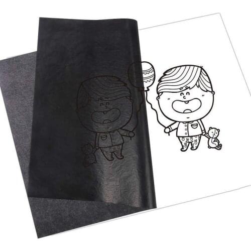 50pcs/set Carbon Papers Graphite Single-sided Black Paper Painting Paper Painting Legible Accessories Tracing Reusable Carb