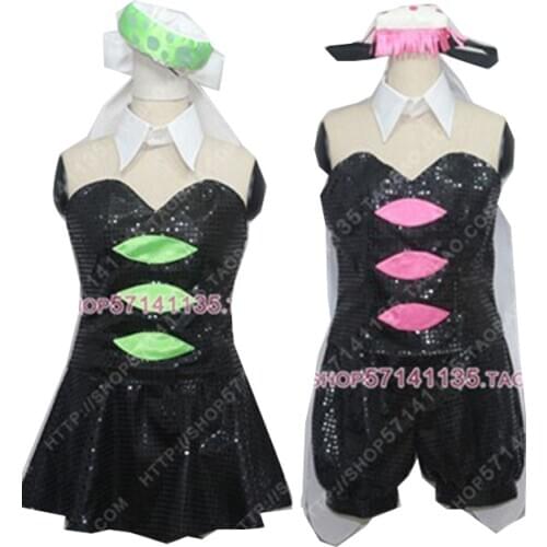 Final Splatfest Inkling Squid Callie & Marie Cosplay Costume Cute Dress Halloween Carnival Uniforms Custom Made