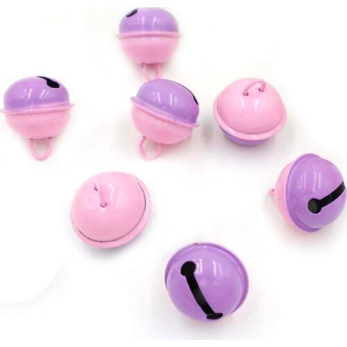 Colorful 21mm Jingle Bell Baubles Christmas Beads Ball Exquisite Loops Bells Charm Pendants