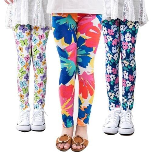 Baby Girls Leggings Kids Pencil Pants Childrens Printing Toddler Leggings Girl Skinny Children Trousers Leggings 2-13y
