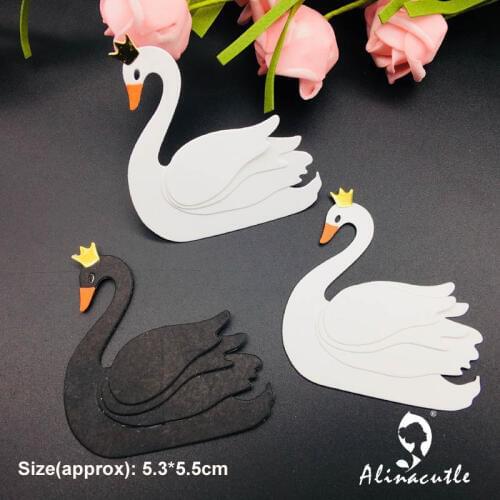Die cut metal cutting die punch queen swan Alinacraft Scrapbook album papercraft handmade card stencil art cutter die