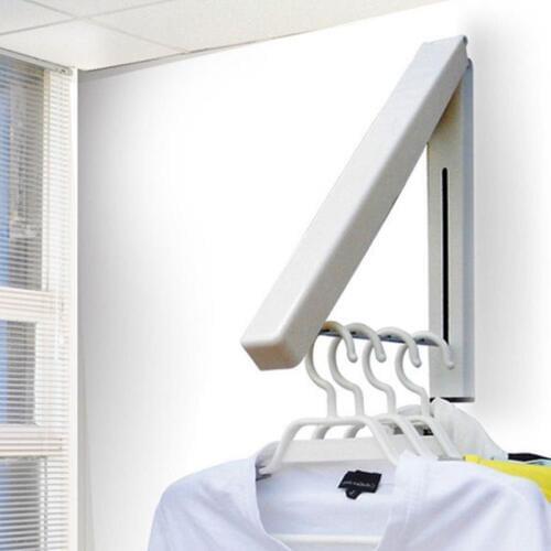 Stainless Steel Wall Hanger Retractable Indoor Clothes Hanger Magic Foldable Drying Rack Waterproof Clothes Towel Rack