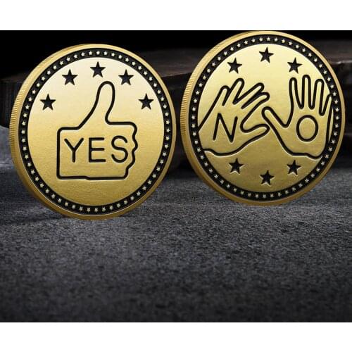 NEW Decision Coin Challenge Coin Commemorative Coin Russia Lucky YES or NO Metal Commemorative Coin Crafts Collectibles