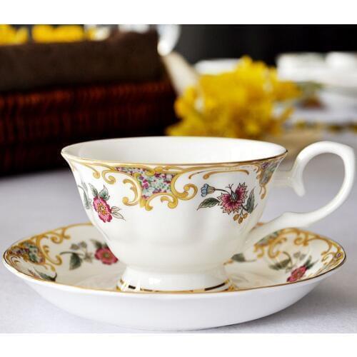 Wholesale supply of bone china porcelain coffee cup cup European bone china cups afternoon cup set